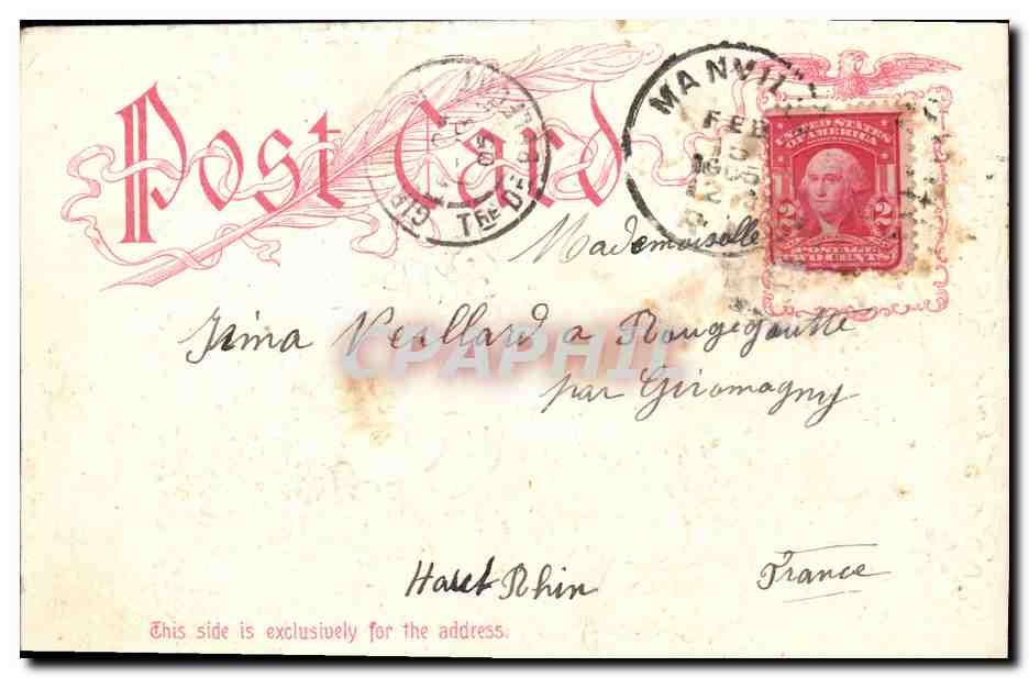 CPA Fantaisie Fleurs  — Rückseite