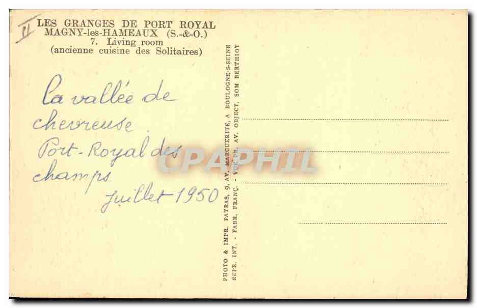 Salle de séjour — Les Granges de Port Royal — Magny-les-Hameaux, Seine — Achterkant