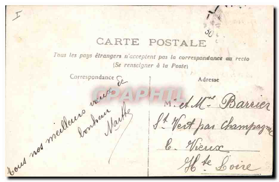 CPA Fantaisie Femme Fourrure  — Rückseite