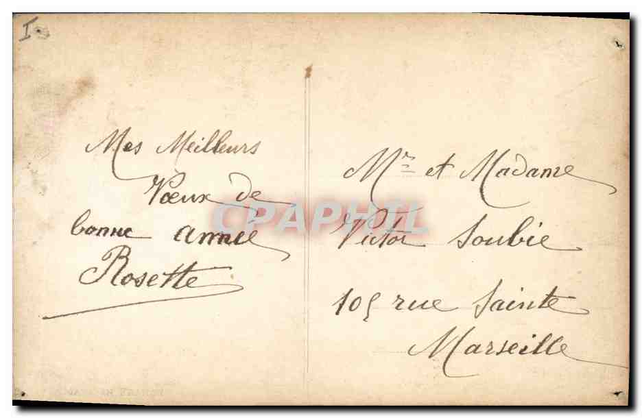 CPA Fantaisie Enfant Fourrure  — Rückseite