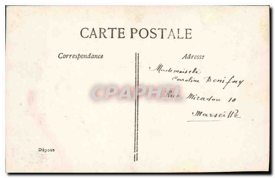 CPA Fantaisie Femme  — Verso