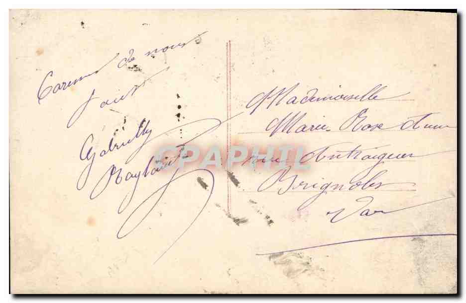 CPA Fantaisie Femme  — Verso