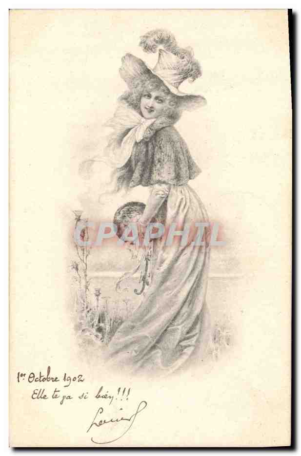 CPA Fantaisie Illustrateur Femme 