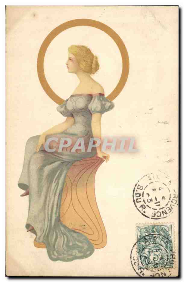 CPA Fantaisie Illustrateur Femme 