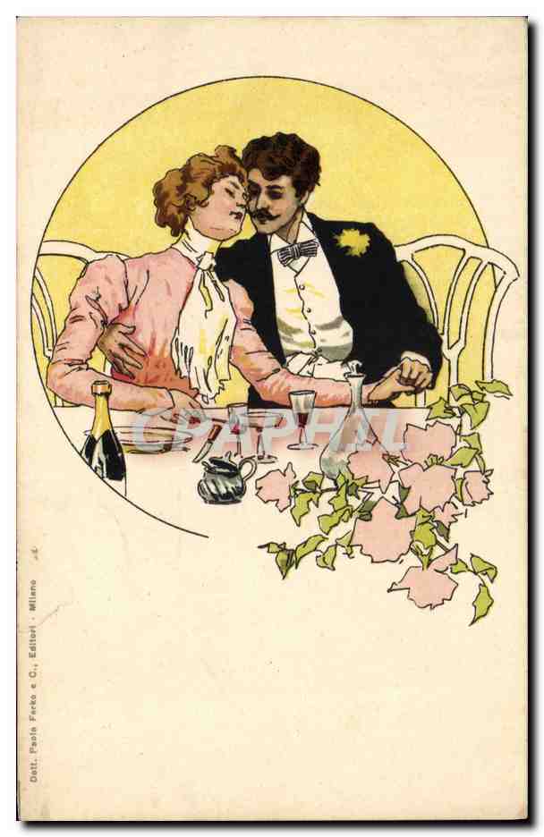 CPA Fantaisie Illustrateur Femme 