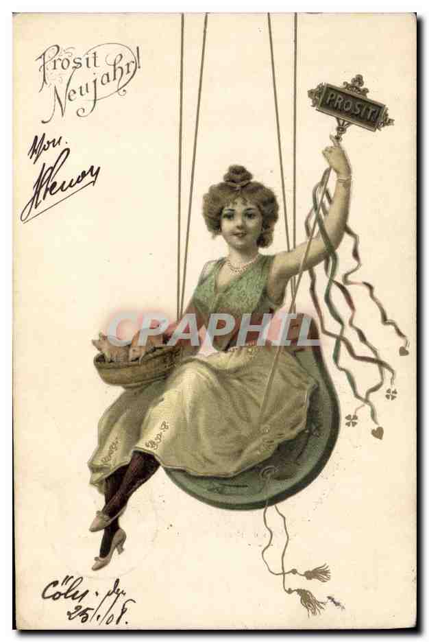 CPA Fantaisie Illustrateur Femme 