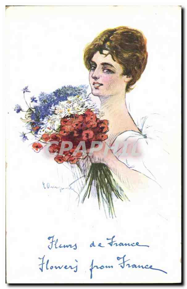 CPA Fantaisie Illustrateur Femme 