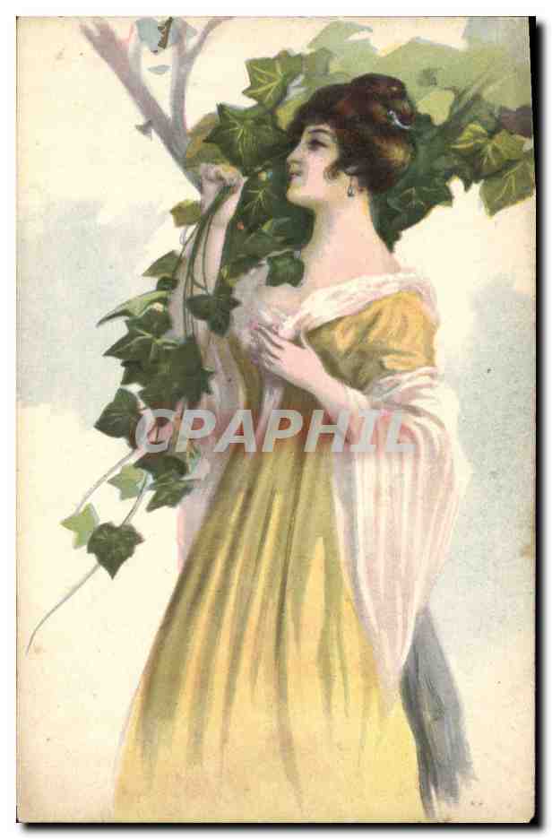 CPA Fantaisie Illustrateur Femme 