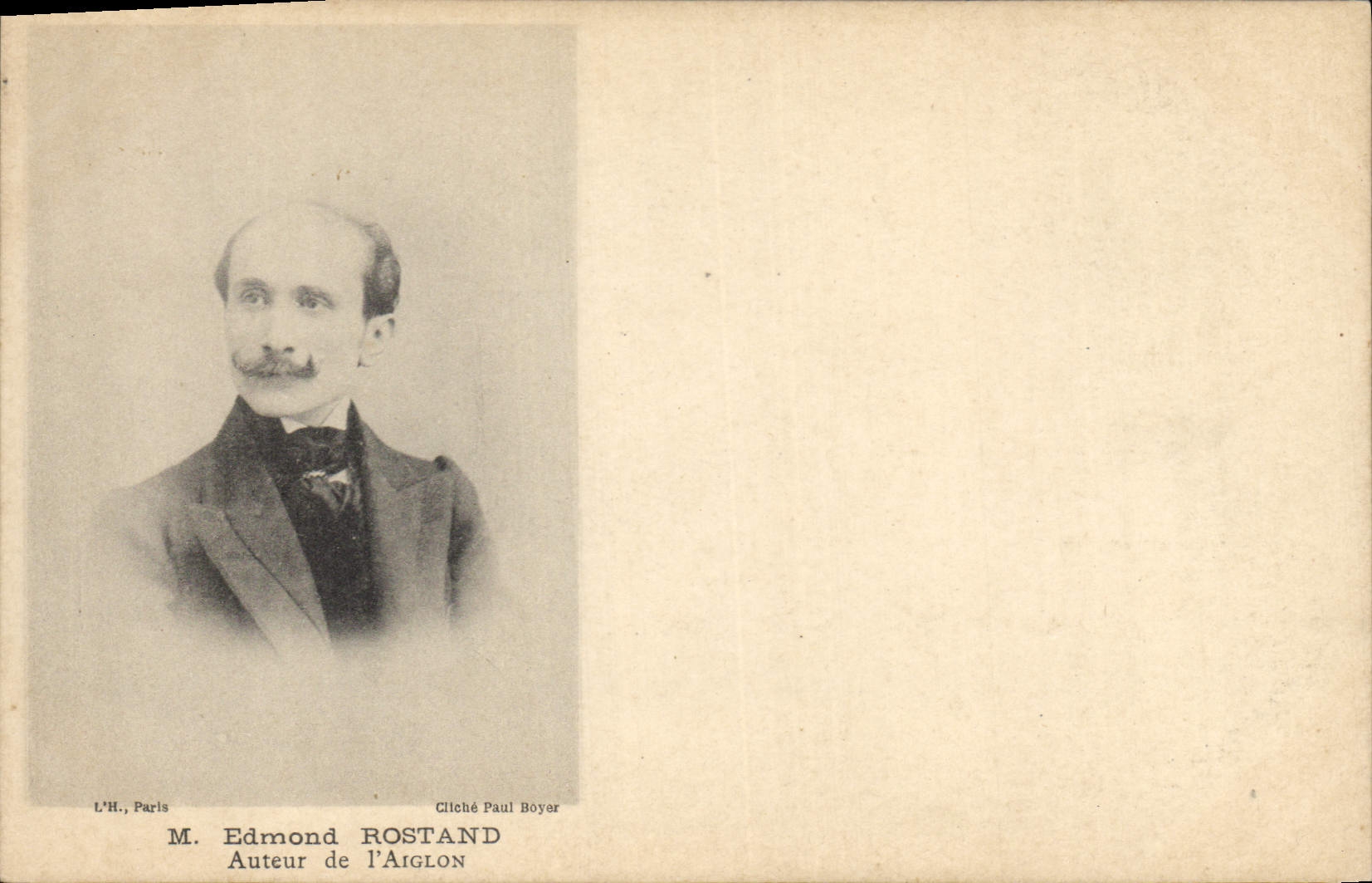 M. Edmond Rostand — Auteur de l'Aiglon — Cliché Paul Boyer, L'H. Paris