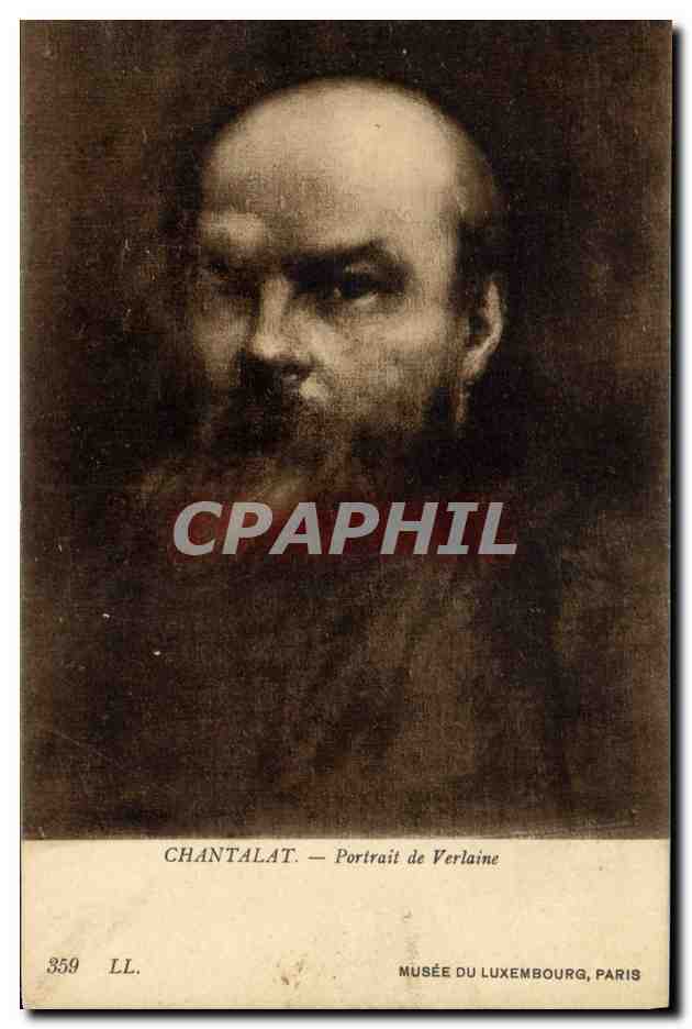 CPA Chantalat Portrait de Verlaine Musee du Luxembourg Paris 