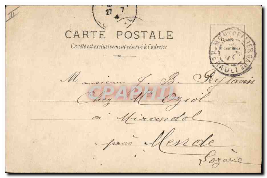 CPA Willy Femme  — Verso