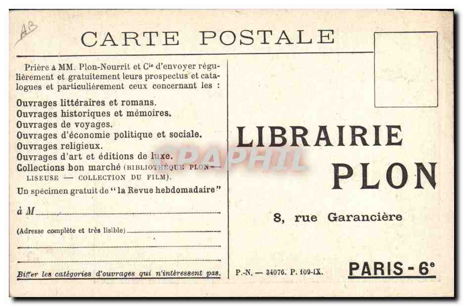 CPA Pierre Varillon La fausse Route  — Verso