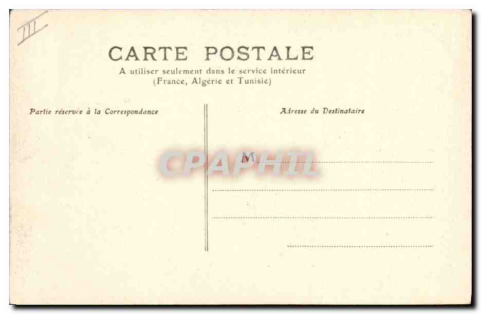 CPA Jean Jacques Rousseau  — Verso