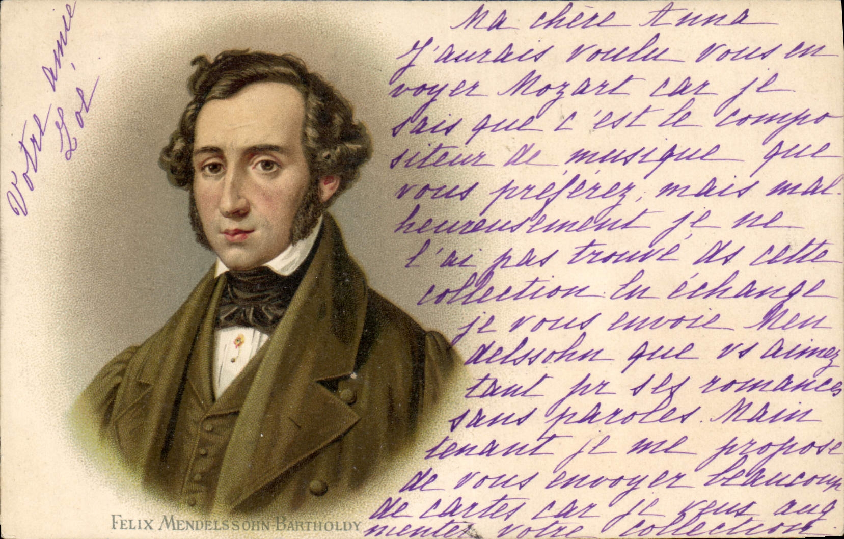 Félix Mendelssohn Bartholdy — portrait — éditeur non identifié, n° de série non visible