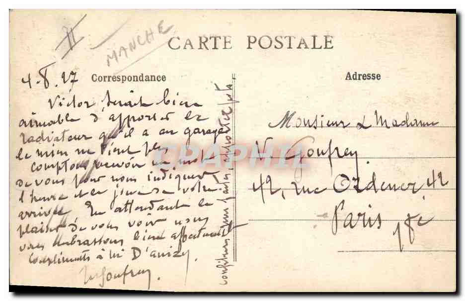 SAINT-LO - Le Haras, Cour d'Honneur — éditeur inconnu, n° 127 — Reverso