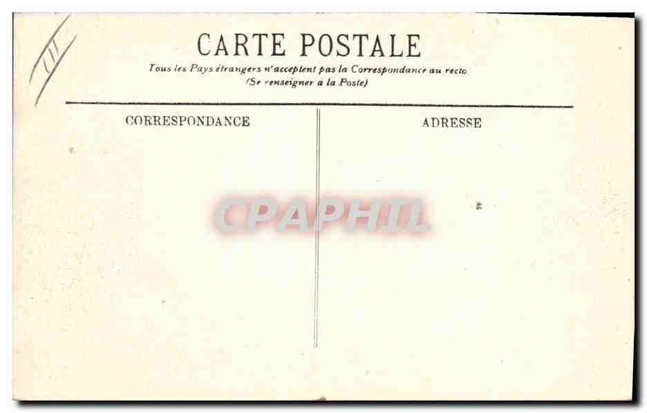 Le Haras du Pin — La Terrasse du Château — Éditeur : Cliché D., Argentan — Verso