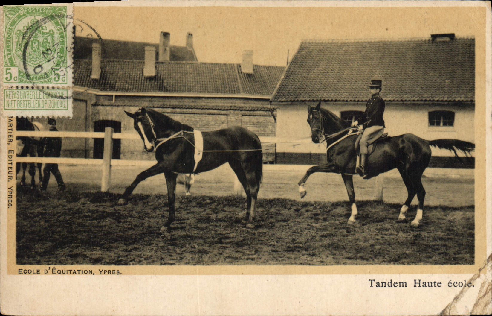 École d'Équitation, Ypres — Tandem Haute école — Martier, Éditeur, Ypres