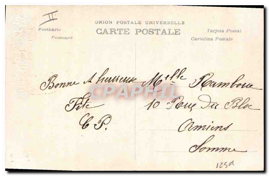 Pieds de Catherine — Série 1085 — A.N. Paris — Verso