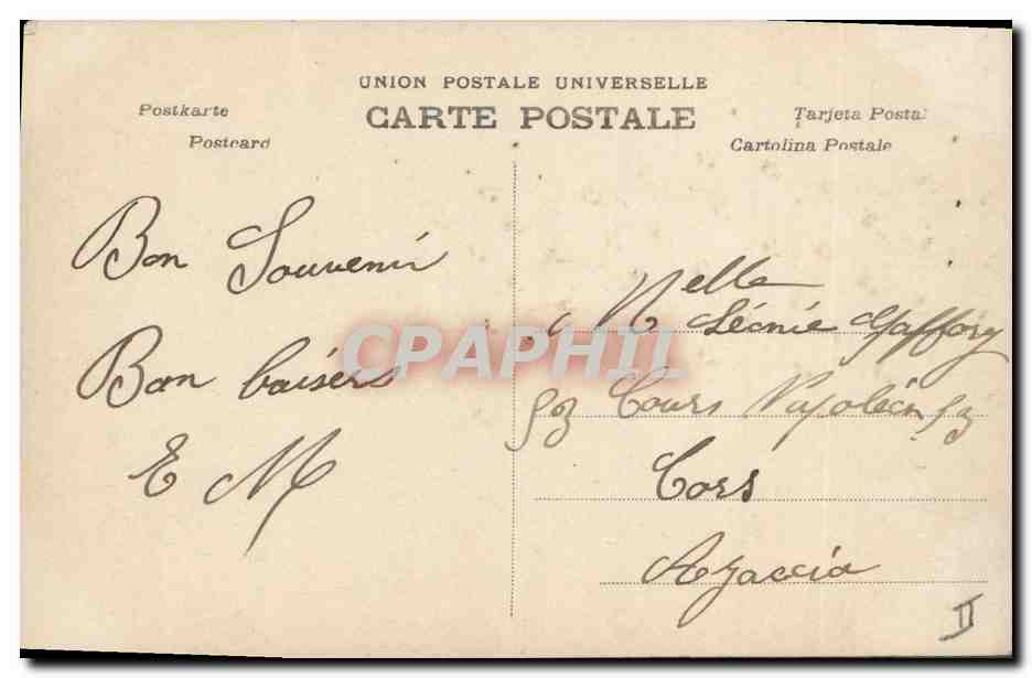 CPA Fantaisie Femme Bonnet Ste Catherine — Verso