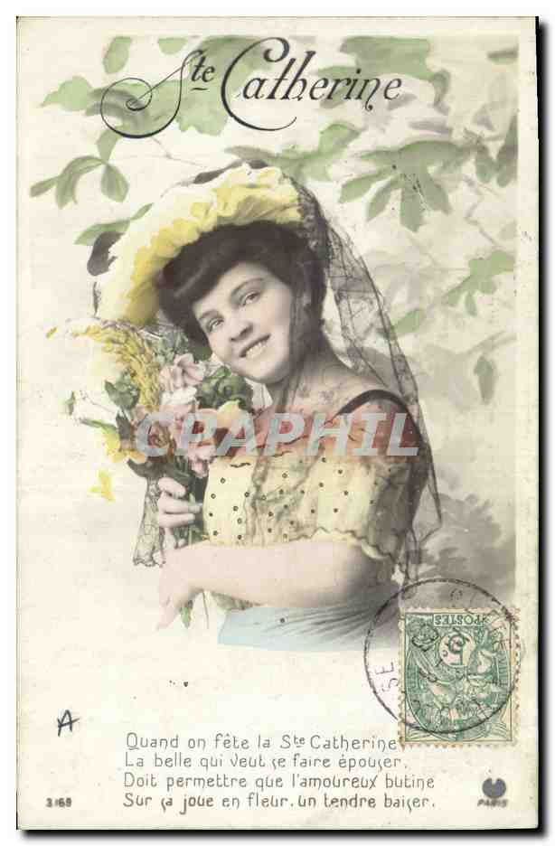 Sainte Catherine — Fête de la Sainte Catherine — Éditeur A. Paris, n° 3169