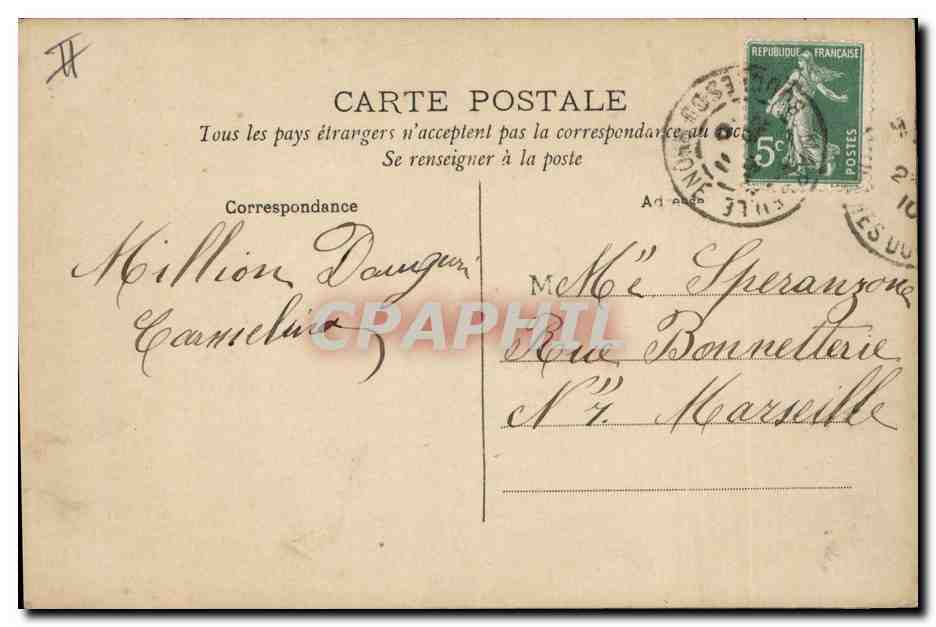CPA Fantaisie Femme Bonnet Ste Catherine — Rückseite