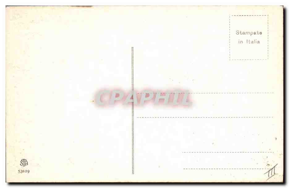 Couples dans un avion — Année 1920 — Éditeur SMA, n° 53629 — Verso