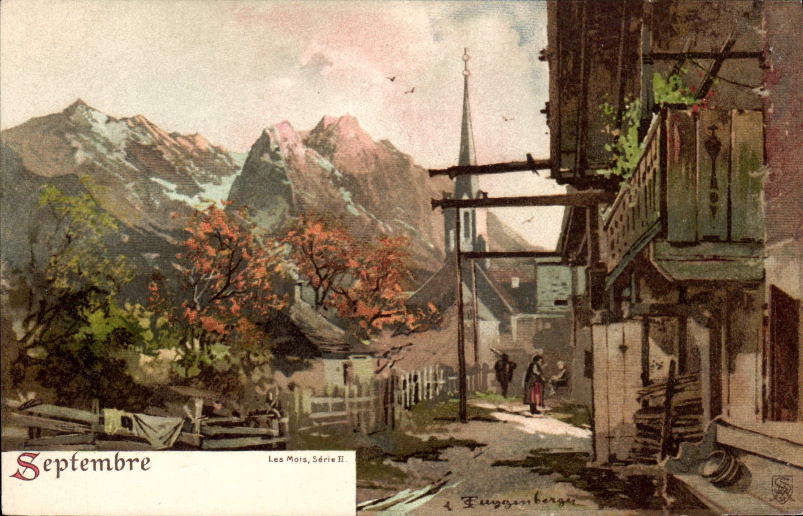 Septembre — Les Mois, Série II — Éditeur F. Eugezinger