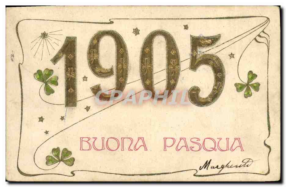 CPA Fantaisie Fleurs Annee 1905