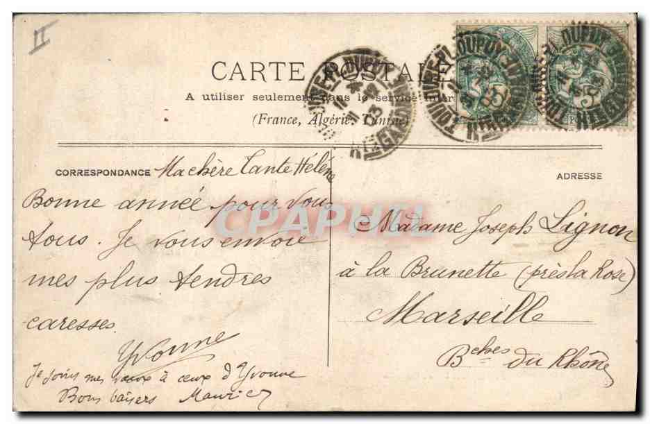 Nouvelle Année — 1903 — P. HELMLINER & Cie, IMP. PHOT. NANCY — Achterkant