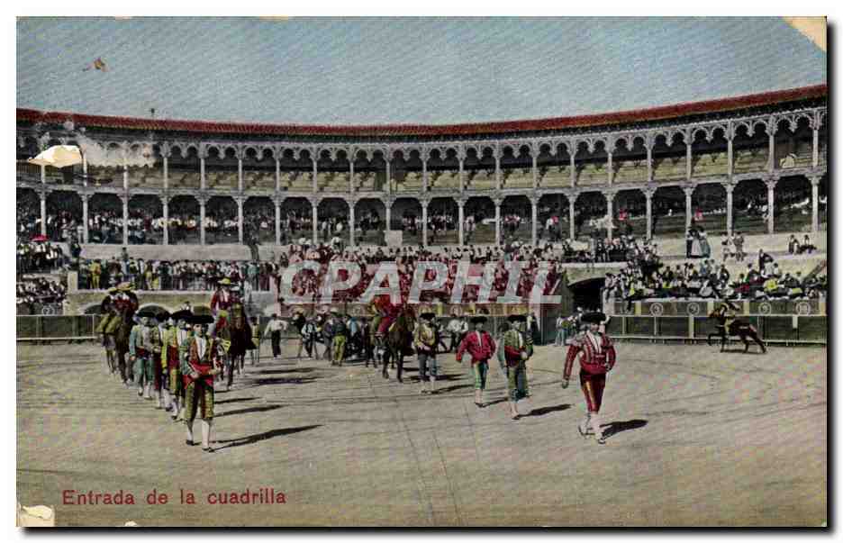 CPA Corrida Course de taureaux Entrada de la cuadrilla