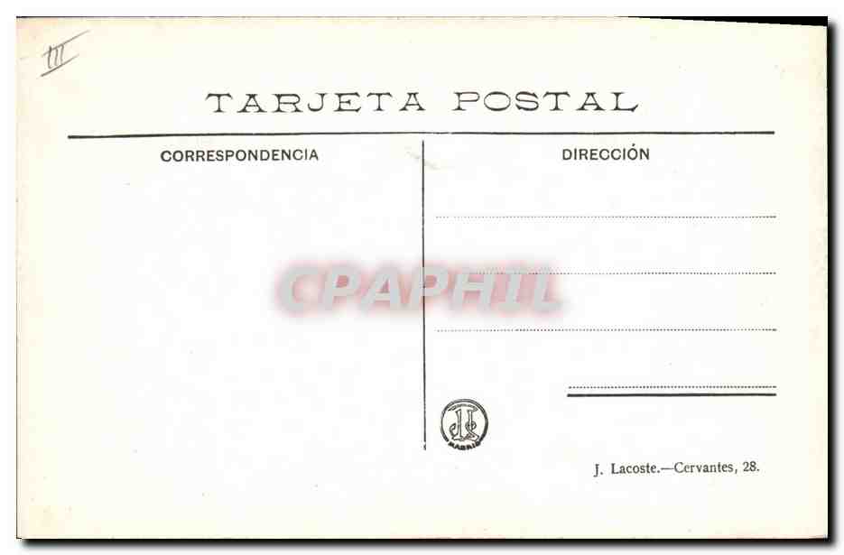 CPA Corrida Course de taureaux Salida de las cuadrillas — Rückseite