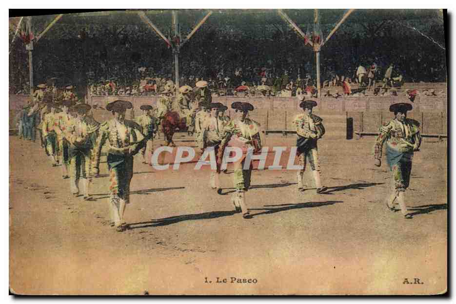 CPA Corrida Course de taureaux Le paseo