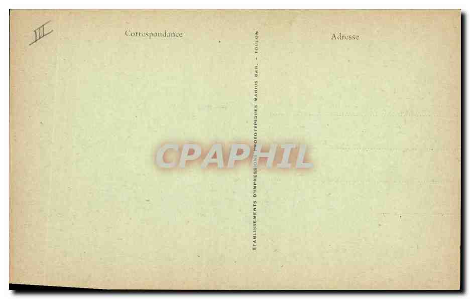 CPA Bateau de Guerre Cuirasse a turbines Provence — Verso