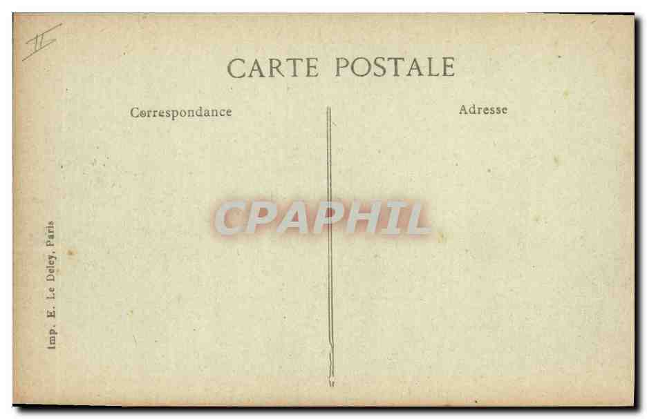 Marine Nationale — "Paris" — Cuirassé d'Escadre Dreaunought — Verso