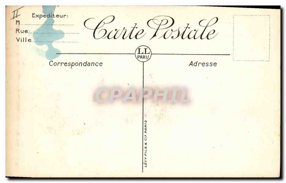 CPA Bateau de Guerre Provence Cuirasse — Verso