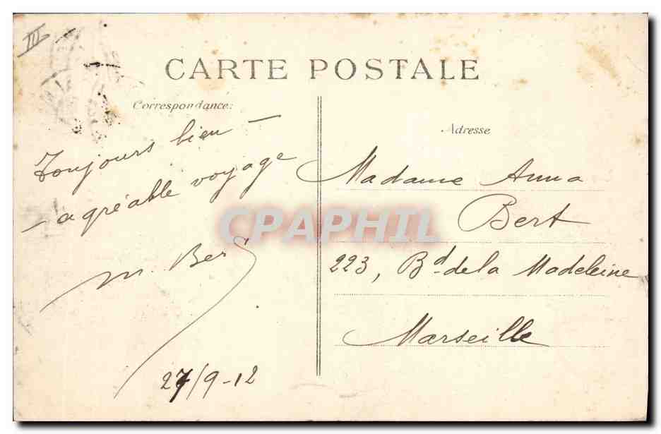 Marine Nationale — "Paris" — Cuirassé d'Escadre dreadnought — Éditeur E.P.D. — Reverso