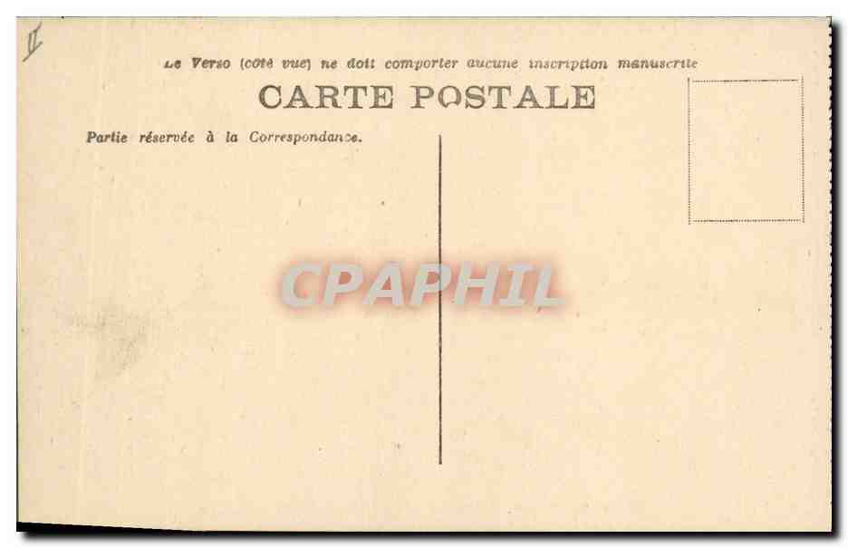 CPA Bateau de Guerre Paris Cuirasse a turbines — Verso