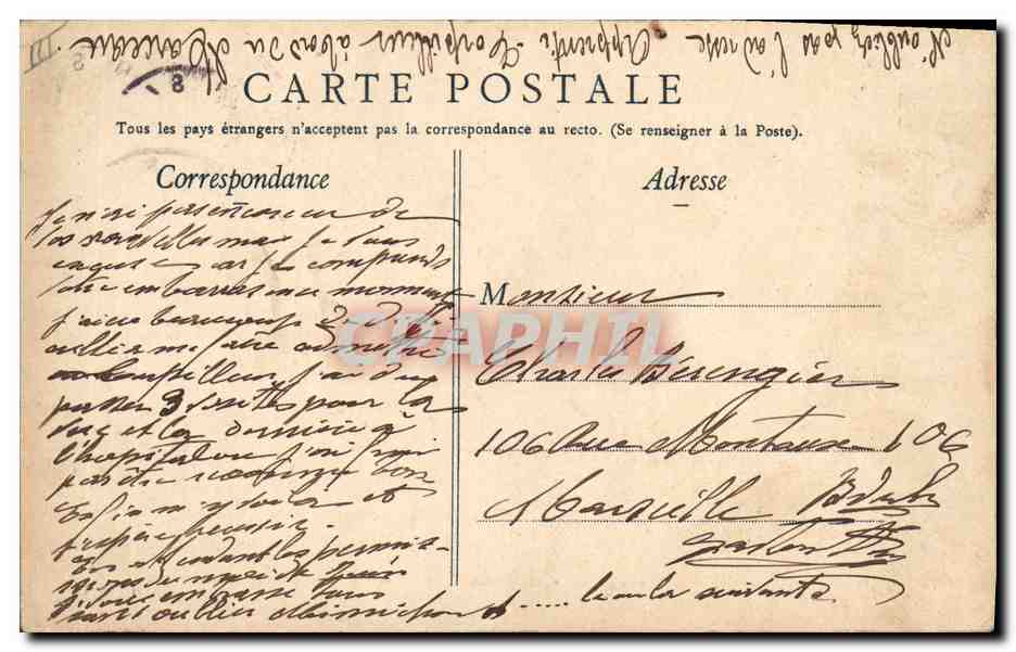 La « Patrie », Cuirassé d'Escadre de 15.000 tonnes — A. Bougault, n° 497 — Reverso