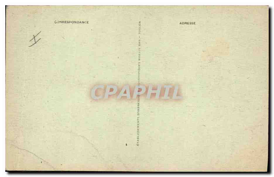 CPA Bateau de Guerre Cuirasse a turbines Provence — Verso