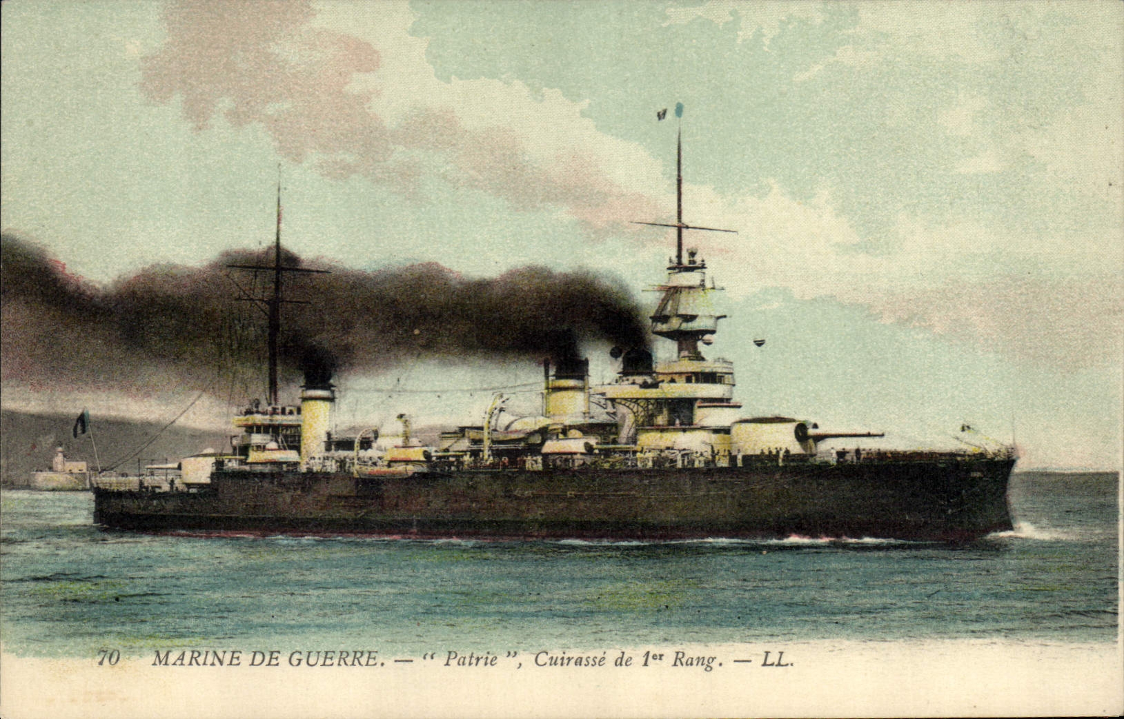 Marine de guerre — "Patrie", cuirassé de 1er rang — LL. — Série 70