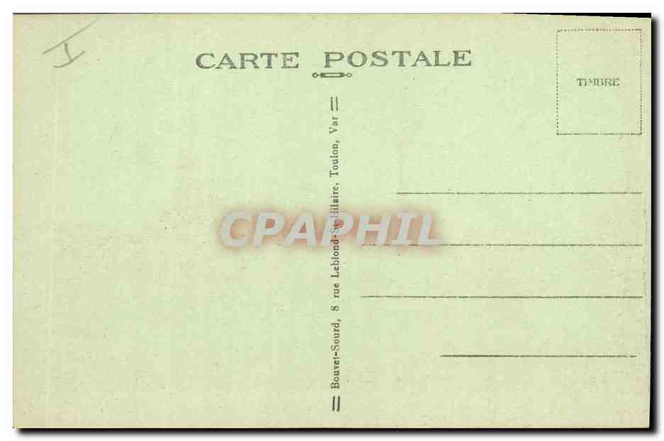 CPA Bateau de Guerre Panthere Contre Torpilleur — Verso