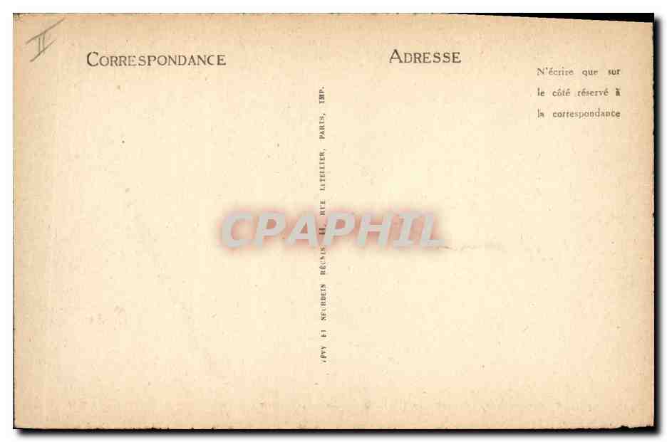 CPA Bateau de Guerre Toulon Le cuirasse Patrie par gros temps — Verso