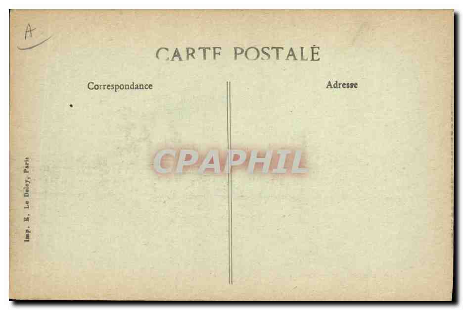 CPA Bateau de Guerre Patrie Cuirasse d'escadre — Verso