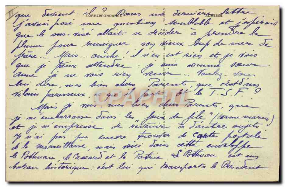 CPA Bateau de Guerre Cuirasse a tourelles Patrie — Verso