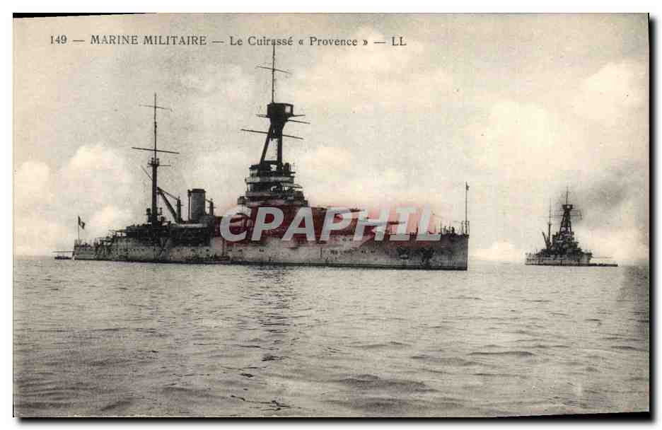 CPA Bateau de Guerre Le Cuirasse Provence