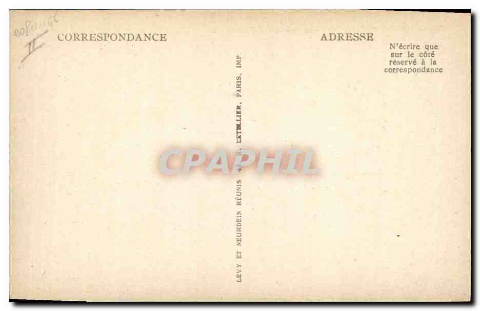 CPA Bateau de Guerre Le Cuirasse Provence — Verso