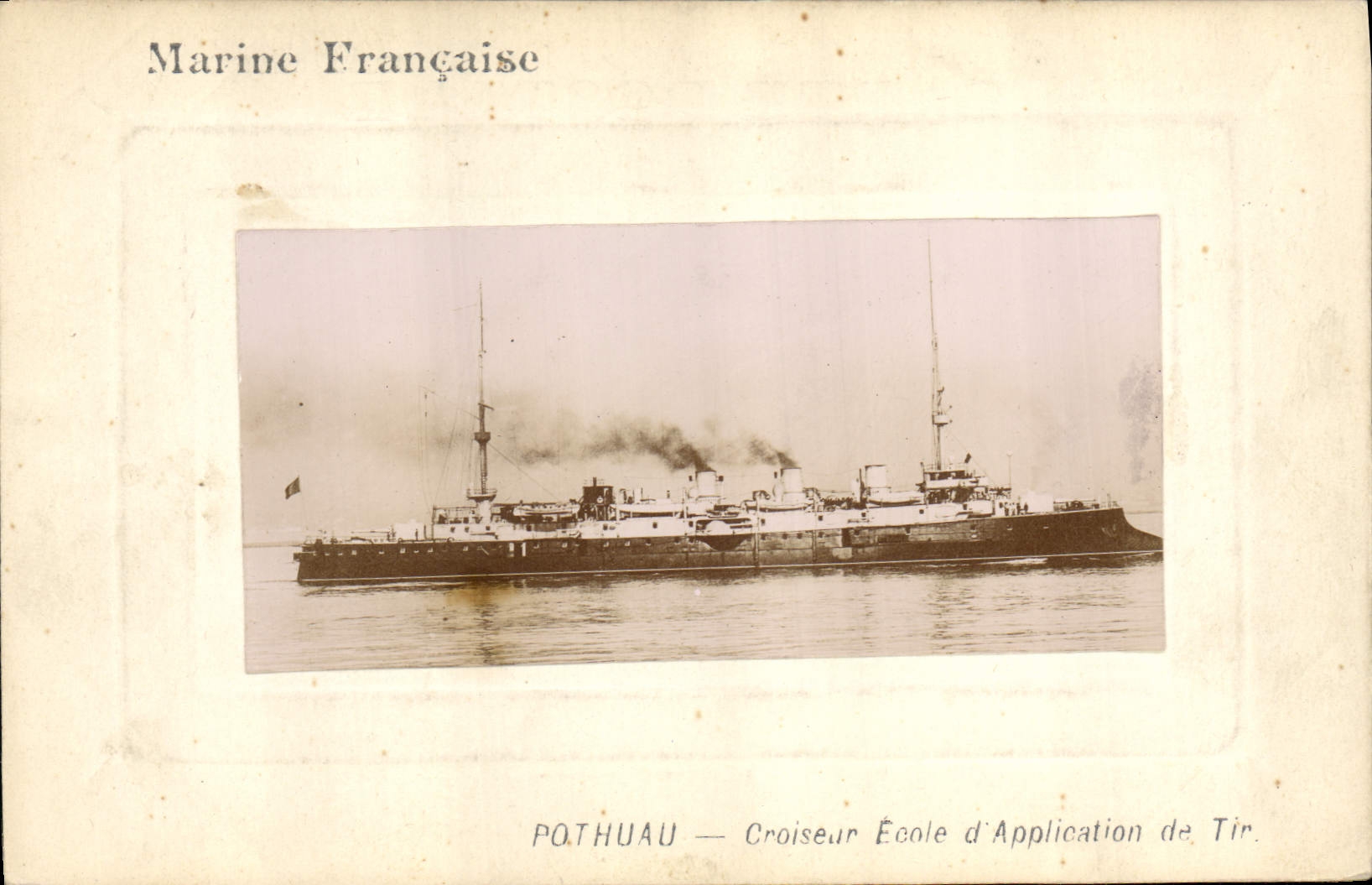 Pothuau — Croiseur École d'Application de Tir — Marine Française
