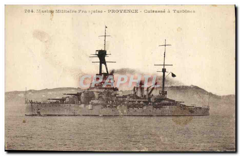 Provence — Cuissassé à Turbines — Marine Militaire Française