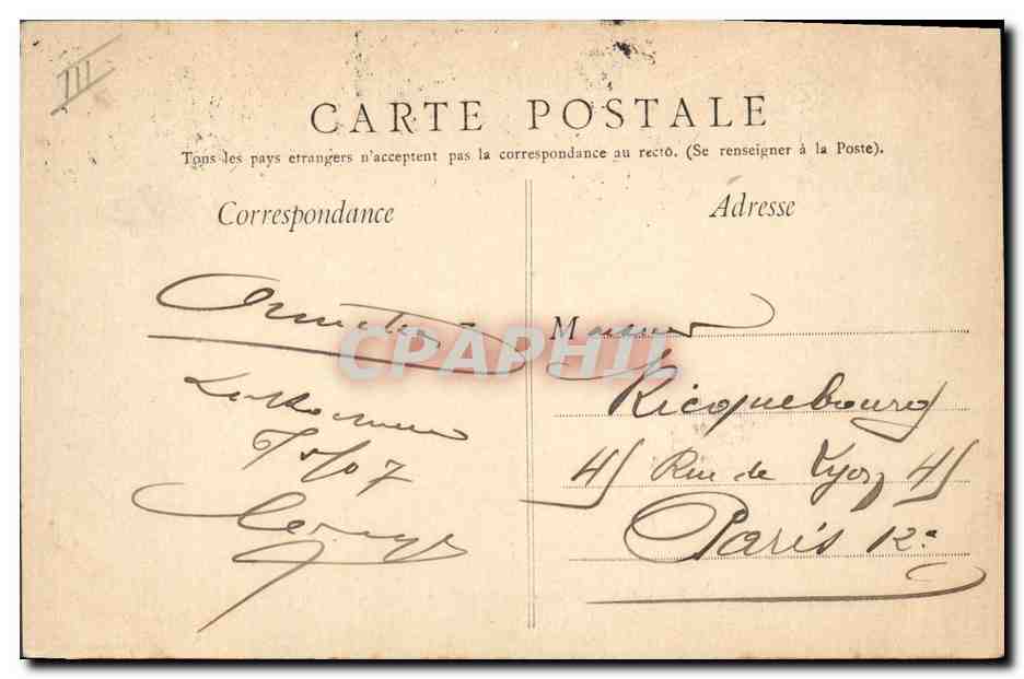 Le « Queydon », Croiseur Cuirassé — A. Bougault, n° 533 — Achterkant