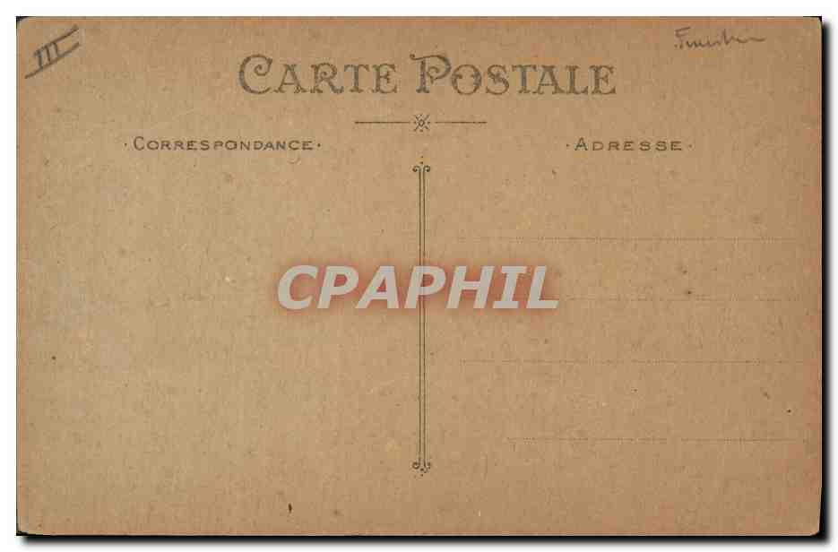 CPA Folklore Jeune homme de Pont L'Abbe Jeune fille de Rosporden  — Verso